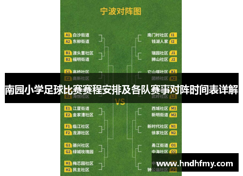 南园小学足球比赛赛程安排及各队赛事对阵时间表详解
